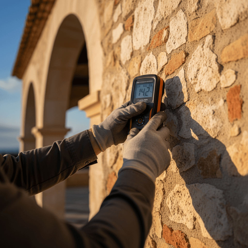 Professional property inspector conducting routine home check in Bonita Springs