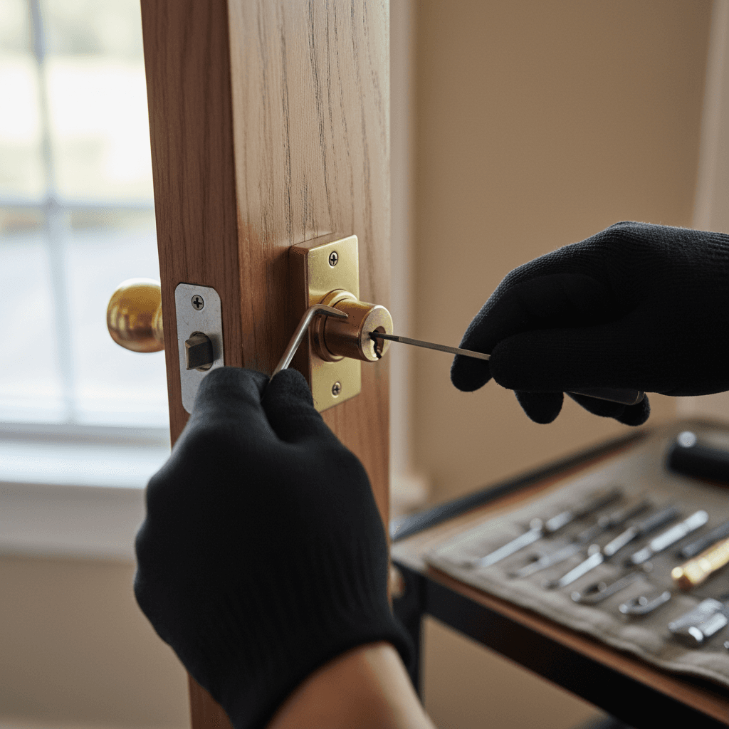 Detailed security check of home lock system